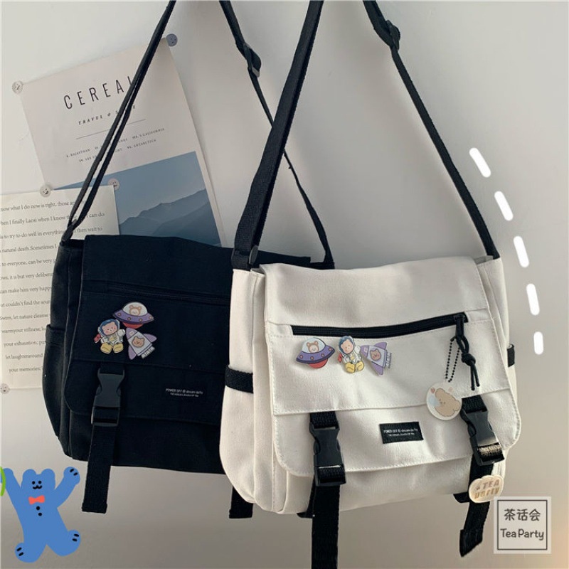 SENSIPIC#Message bag for men large capacity INS student bag Korean 2023 ...