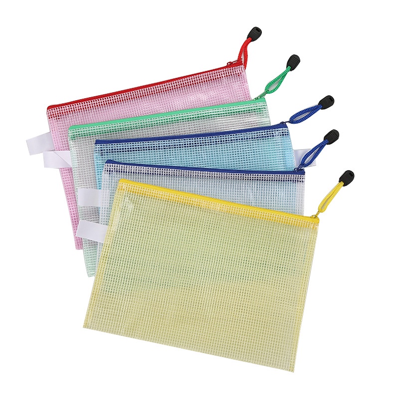 Perfect Life Grid Zipper File Bag Creative Student Stationery ...