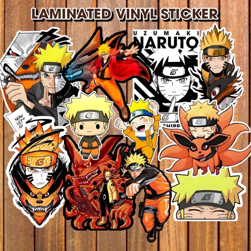 NARUTO UZUMAKI PEEKER LAMINATED VINYL STICKER WATERPROOF Shopee Philippines