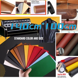 35*137cm Self-adhesive Pu Leather Patch, Sofa Repair Tape, Pu Leather  Repair Kit, Artificial Lychee Texture Self-adhesive Pu Leather Roll,  Scratch Resistant, Waterproof, Wear-resistant, Diy Pu Leather Patch,  Suitable For Cabinets, Sofas, Pu