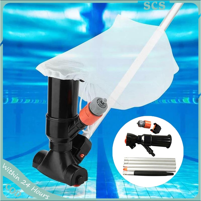 Portable Swimming Pool Vacuum Jet Underwater Cleaner,with 5 Section