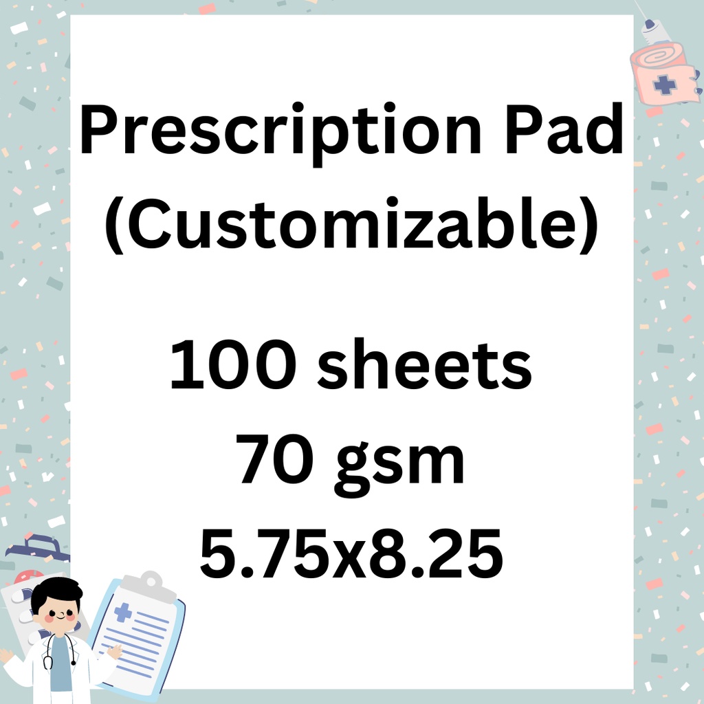 Prescription Pad/ Customized Prescription Pad | Shopee Philippines