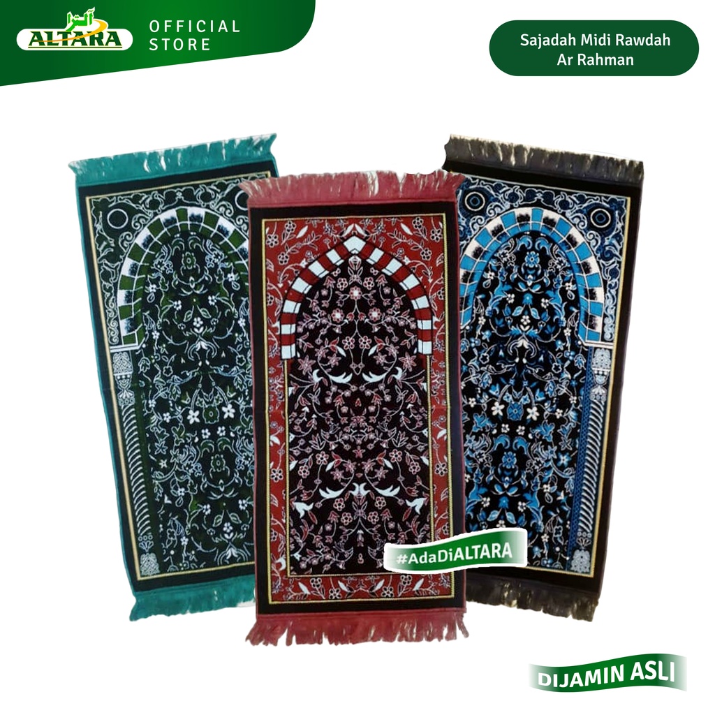 Altara Midi Prayer Rug Rawdah Ar Rahman 50x100cm/Midi Prayer Rug