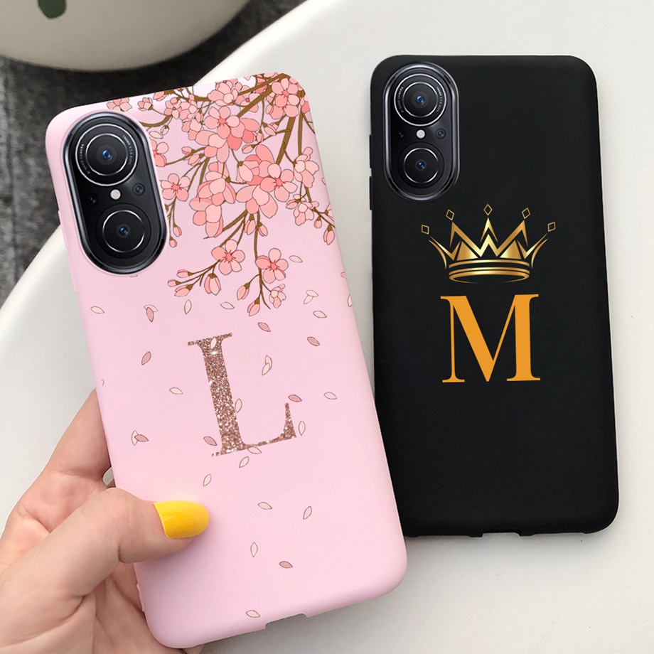 Case for Huawei Nova 9 SE 4G Soft Silicone Phone Case Crown New Letter ...