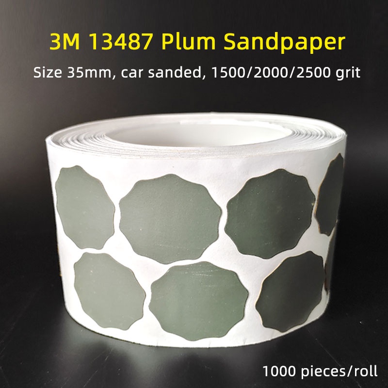 3M 401Q Plum Blossom Sandpaper Roll 1 Inch Round Point Sanding Disc Car
