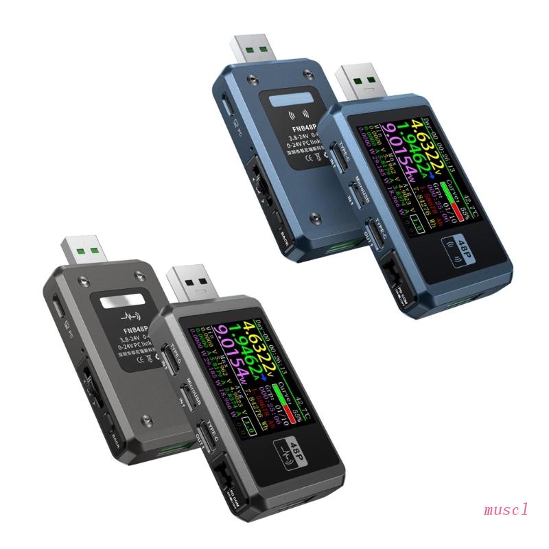 musc USB Multimeter USB Cable Resistance Load Equivalent Internal