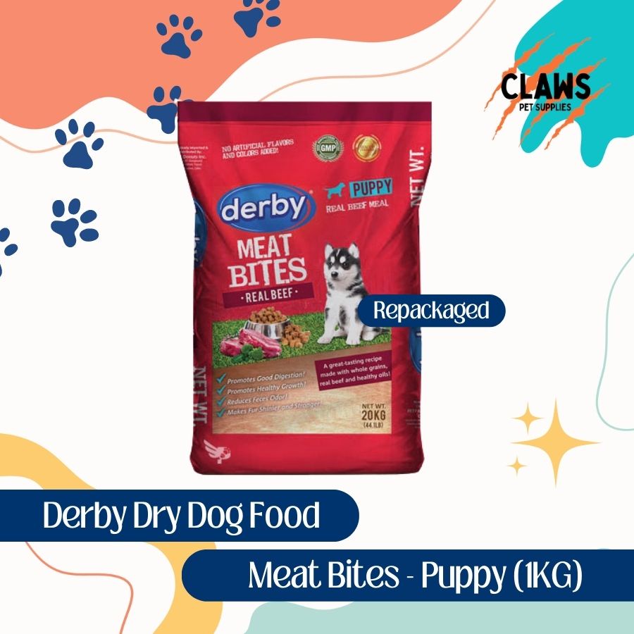 Derby Meat Bites Dog Food Puppy 1kg repack Shopee Philippines