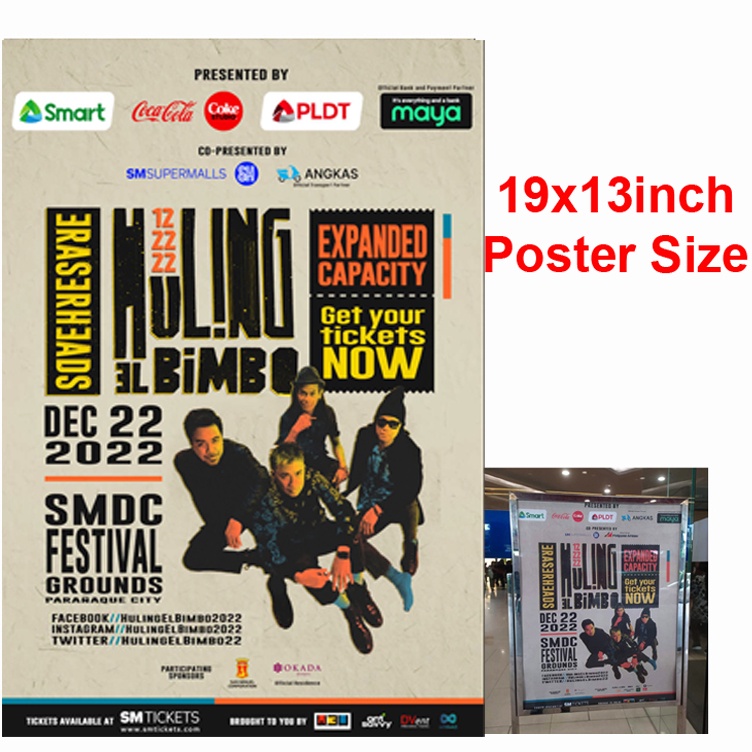 Eraserheads Eheads Eraserhead Band Huling El Bimbo Concert Poster SM