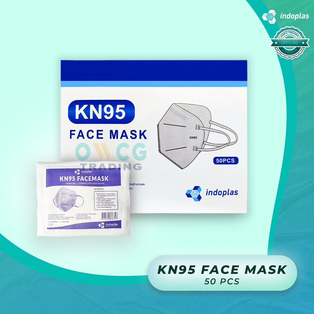 [24 HOURS SHIPOUT] Indoplas KN95 Face Mask 10 pcs, 25 pcs, 50pcs