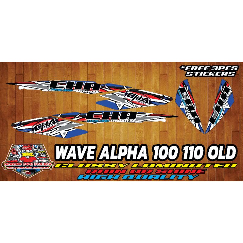 wave s Alpha 100 110 Decals | Shopee Philippines