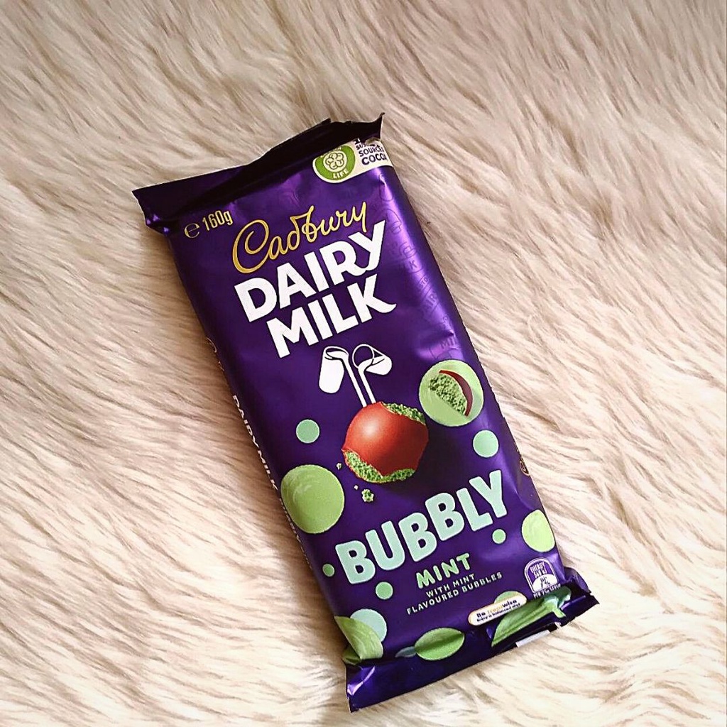Cadbury Dairy Milk Bubbly Mint 160g Shopee Philippines