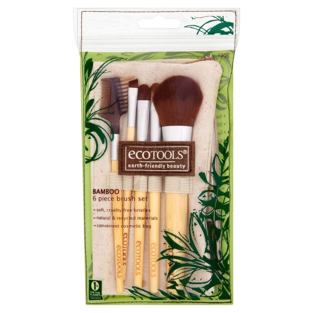 Natural Ecotools Bamboo Starter Makeup Brush Set Eco Tools Make Up 6 Piece Starter Brush 3105