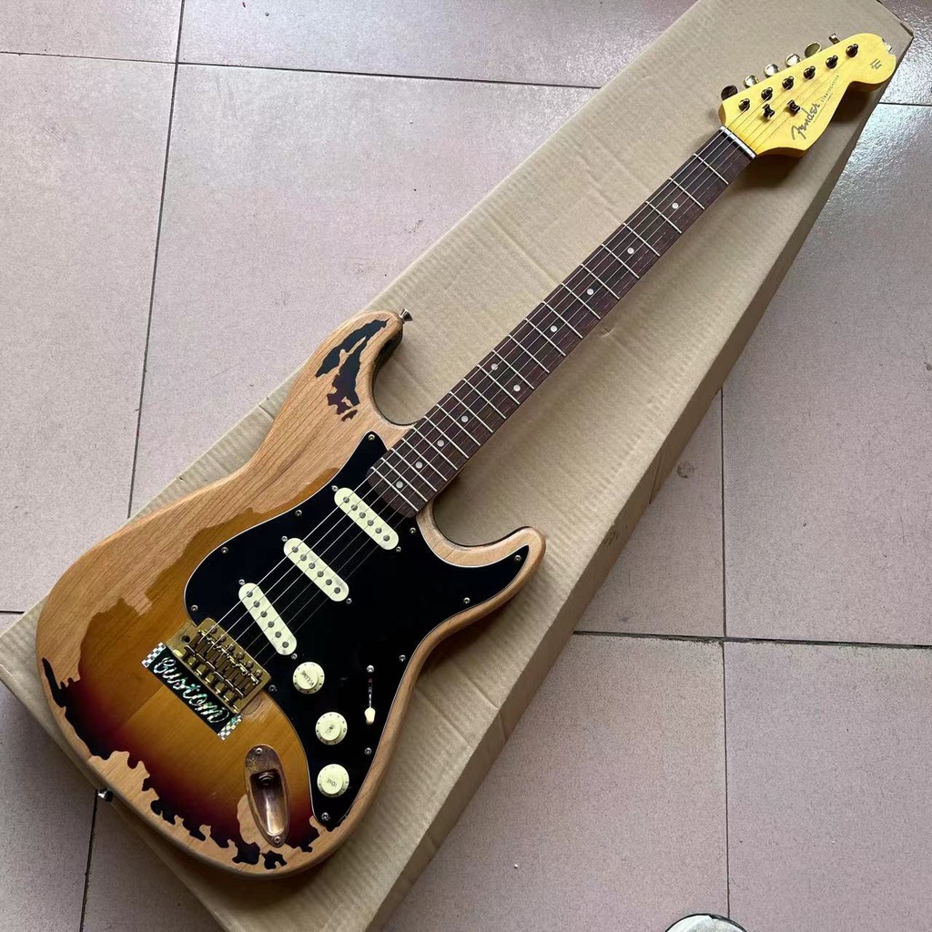 Handmade Fender Stratocaster Steve Ray Vaughan Signature Heavy Relic ...