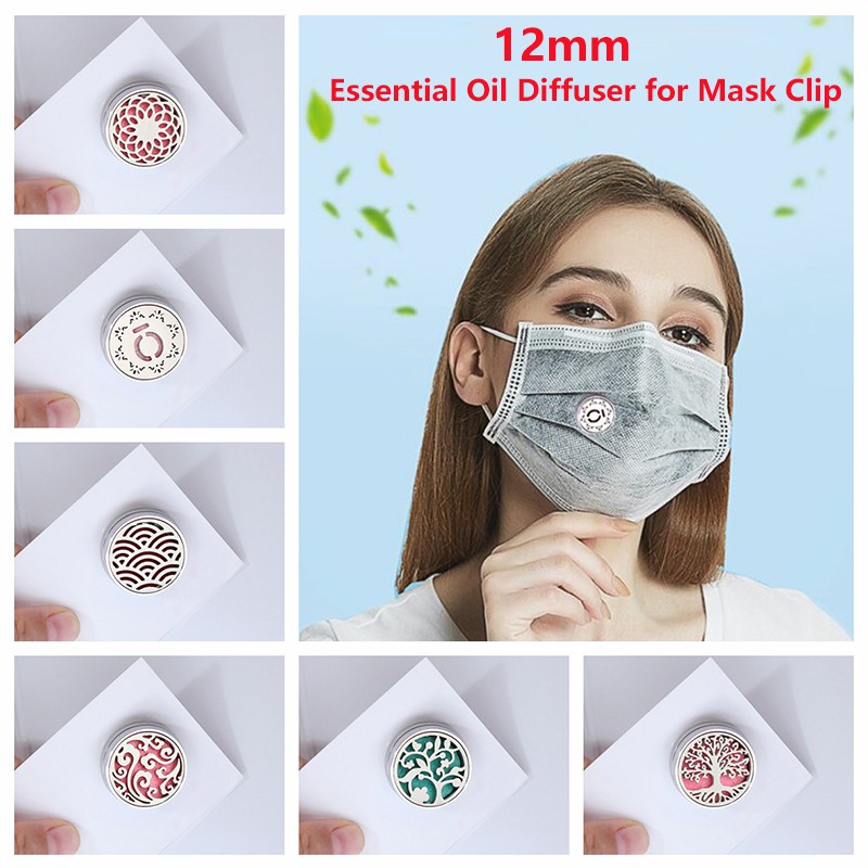 12mm mask diffuser Stainless Steel Hollow Essential Oil Mask ...