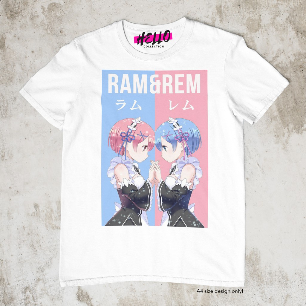 REZERO RAM REM ANIME Tshirt 01 Shopee Philippines