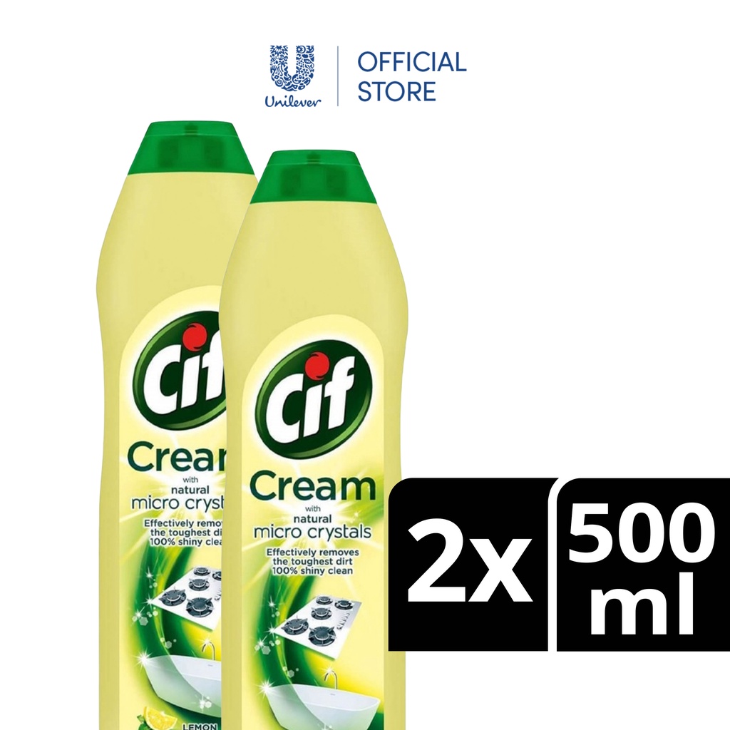 Cif Scouring Cream Lemon 500ml, Cleaning