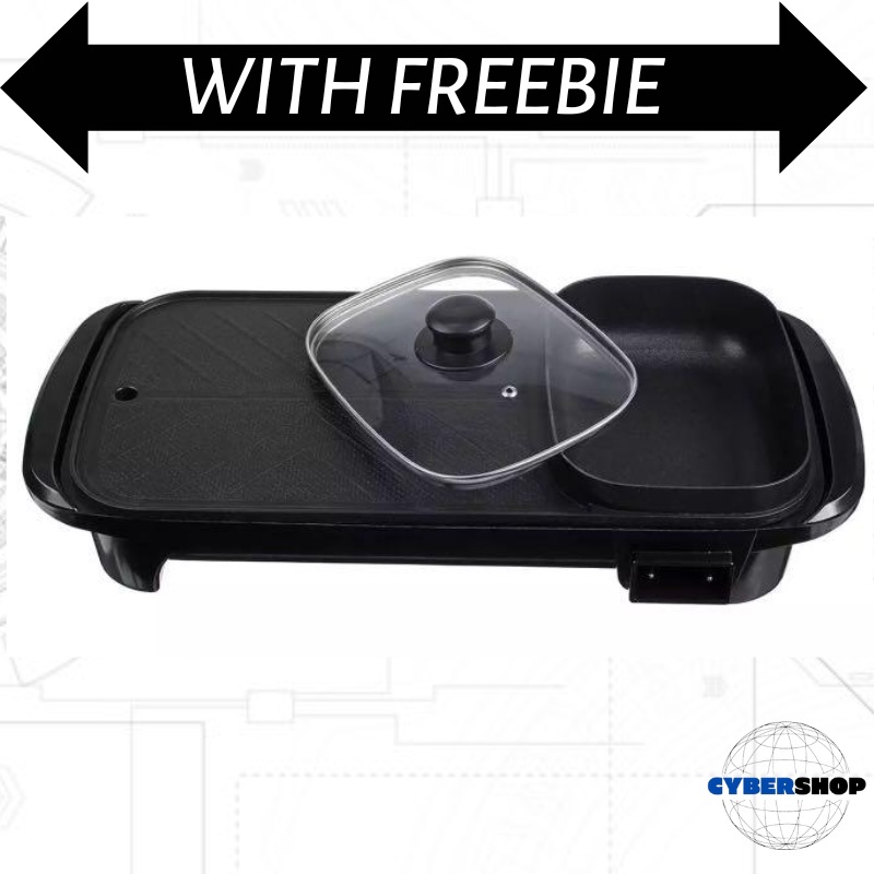 COD Electric Grill Pan Samgyupsal with Hotpot BBQ Grill Motor