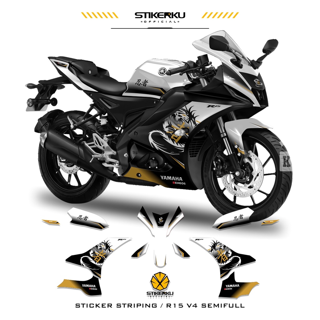 Striping R15 V4 SEMIFULL/R15 V4 MOTIF 2 DRAGON/SEMIFULL R15 V4/NINJA