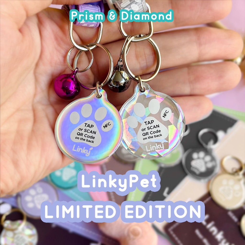 LinkyPet Limited Edition NFC & QR Code Smart Pet ID Lightweight Waterproof Dog Tag Online