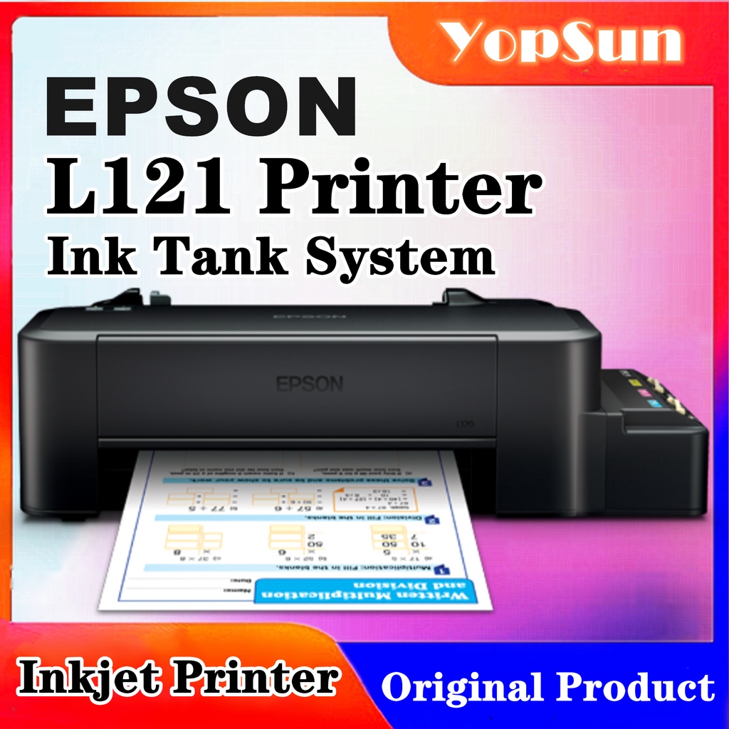 Epson L121 Inkjet Printer With Ink Tank System Shopee Philippines 4129
