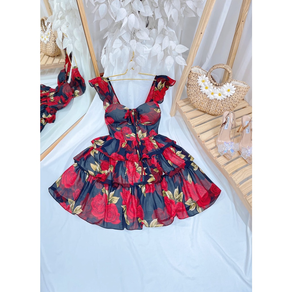 green emerald velvet dress Sundew Romantic Princesscore Pearl Decorated Spring Fairy Dress