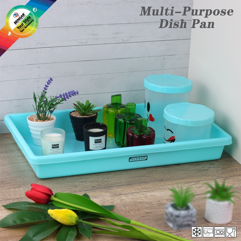 BENGAR PLASTICWARE MultiPurpose Dish Pan Laundry Heavy Duty Tray