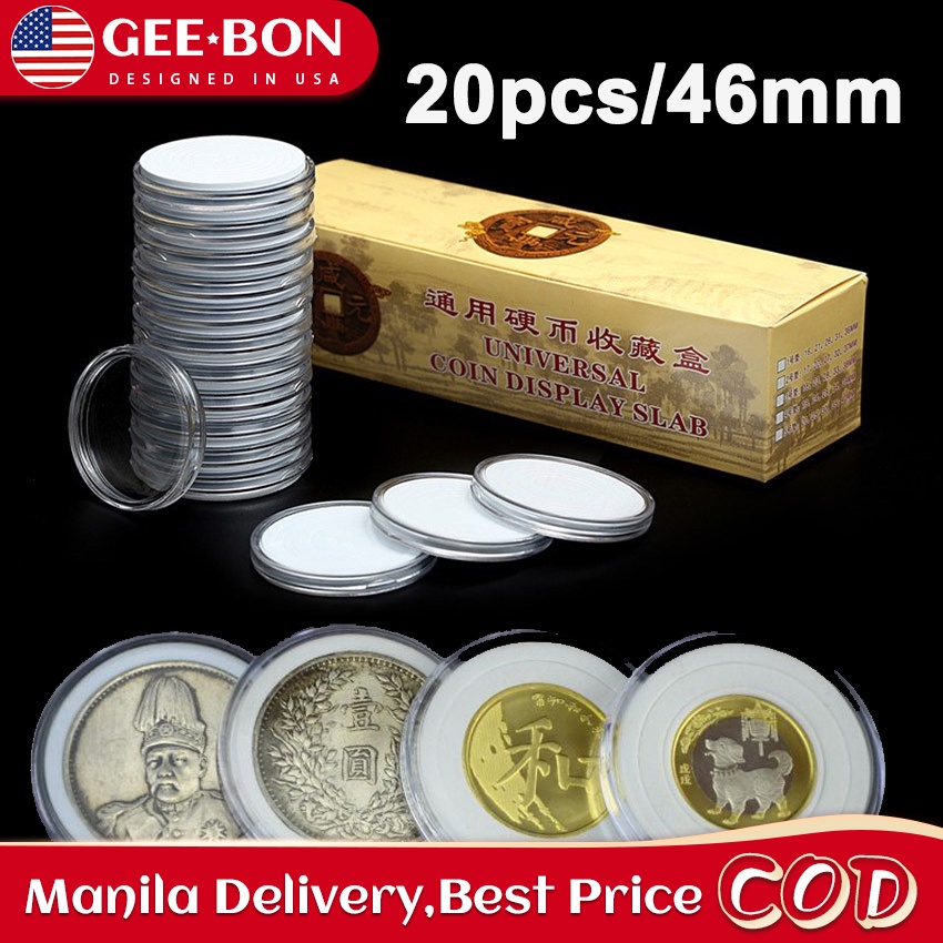 GEEBON 20pcs Coin Capsules Box Coin Case Coin Container Collection ...