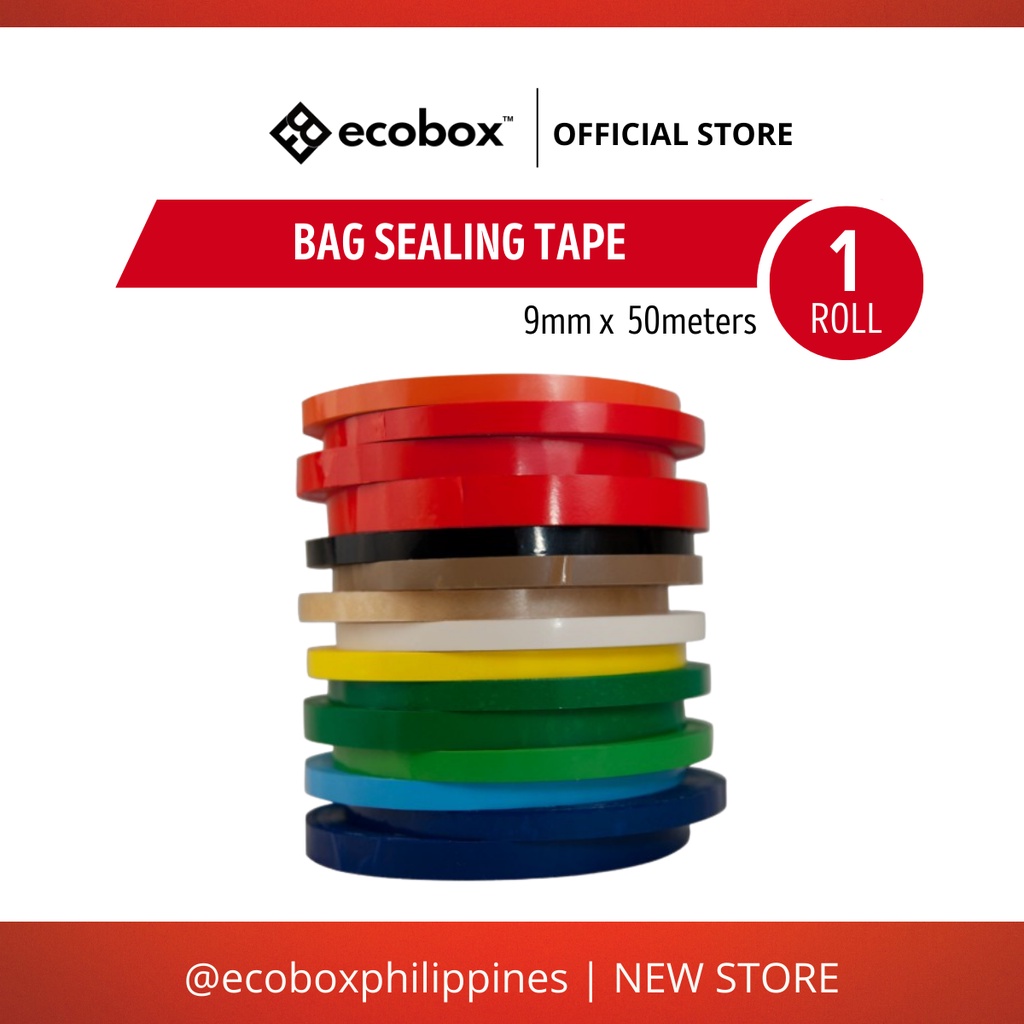 Ecobox Bag Sealing Tape, Bread Tape, Bag Tape, Plastic Bag Tape