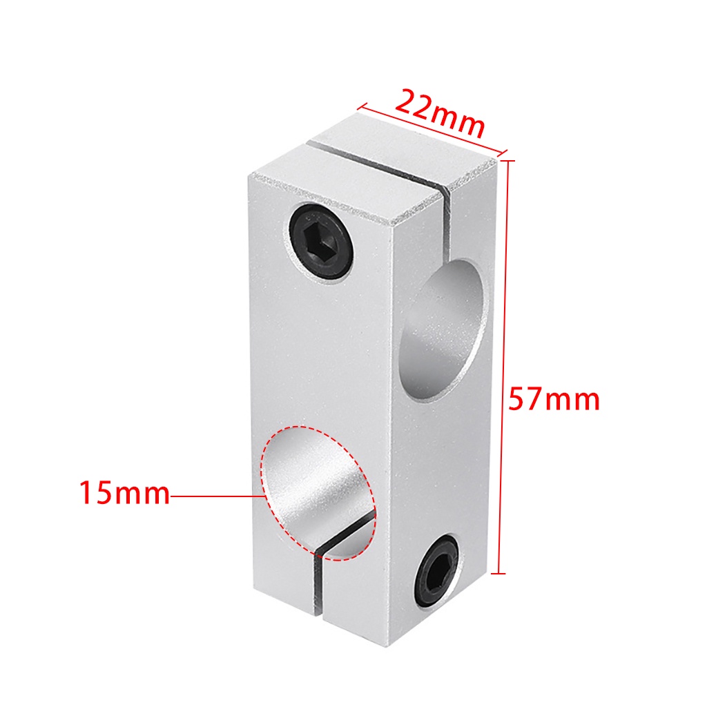 XT-XINTE CNC Aluminum Alloy Tube Cross Clamp Double Orifice Fitting ...