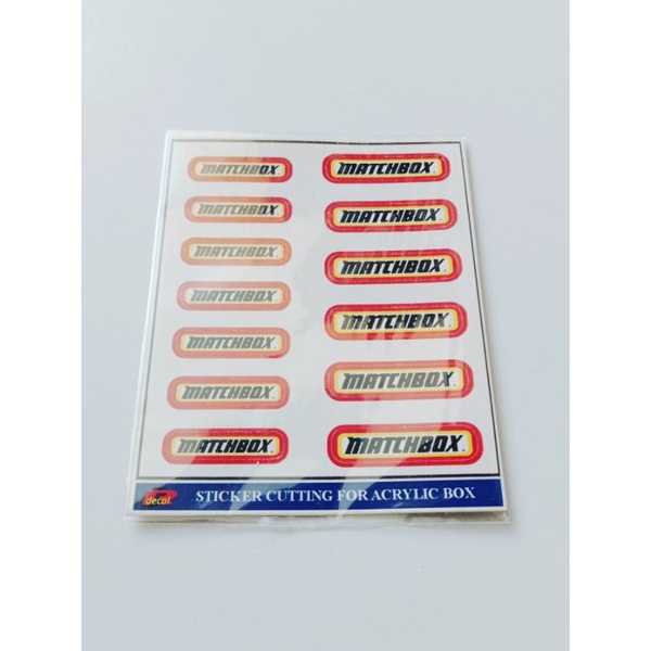 1/64 Matchbox logo acrylic box sticker | Shopee Philippines