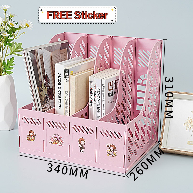 Four Layer magazine case/rack/organizer/storage,paper,book,file,plastic ...