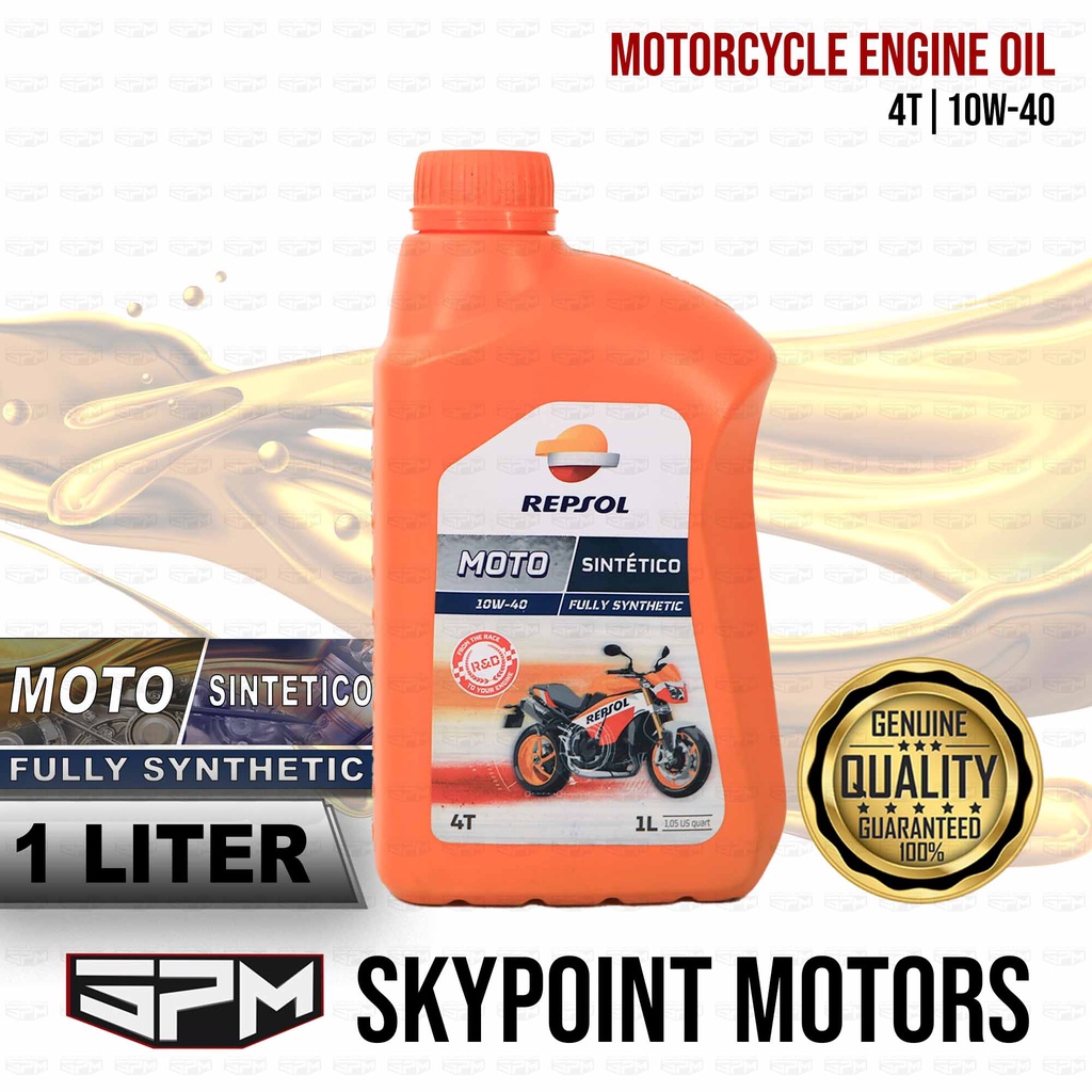 Engine oil repsol moto synthetic oil 4T 10W40 1 litre REPSOL