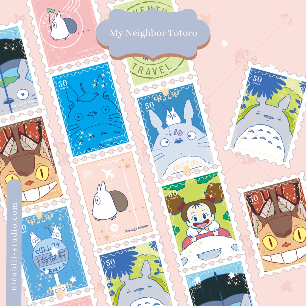 My Neighbor Totoro Studio Ghibli Stamp Washi Tapes | Shopee Philippines