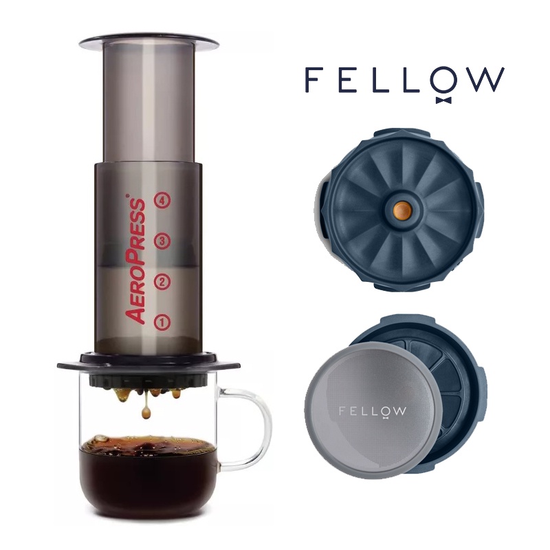 Original AeroPress Basic Set & Fellow Prismo Bundle Set with 100 pcs ...