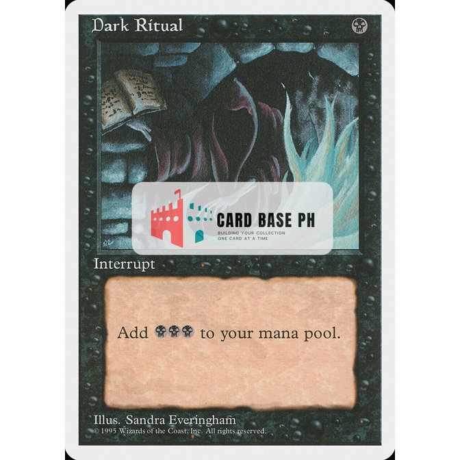 Dark Ritual Magic the Gathering Trading Card Shopee Philippines