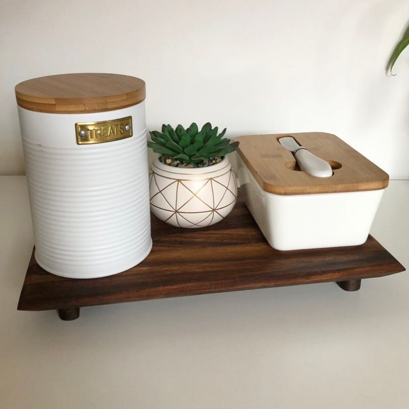 Large Wooden Riser Tray, Wood Riser Stand, Kitchen Counter Top | Shopee ...