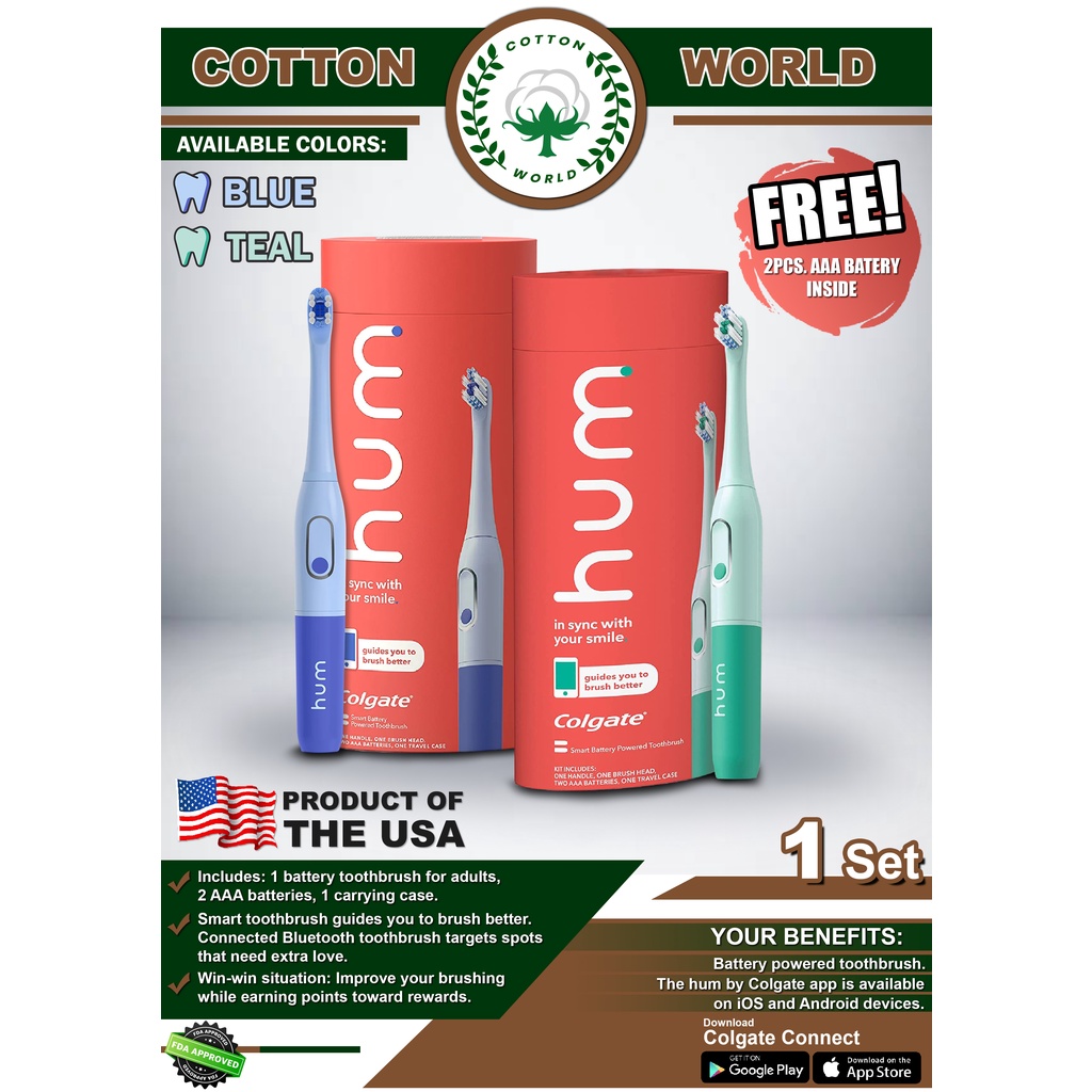 Hum By Colgate Electric Toothbrush (Battery Included) Shopee Philippines