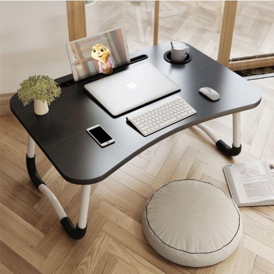 Foldable/Adjustable Wooden Computer Bed Table Laptop Office Desk ...