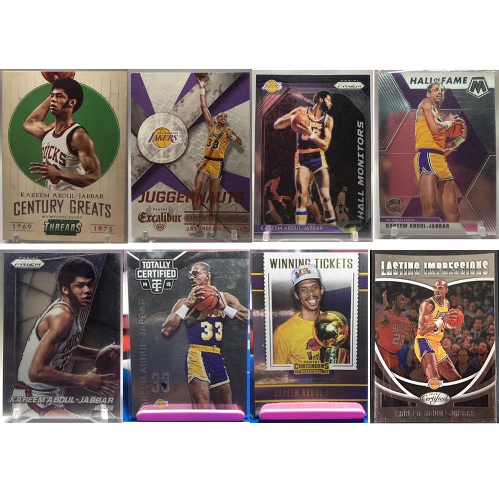 Kareem AbdulJabbar RC/Base/Parallels nba cards Shopee Philippines