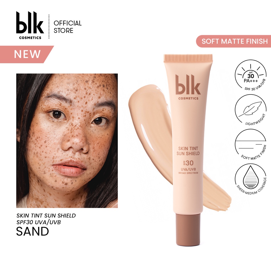 blk cosmetics universal skin tint sun shield spf30 04 sand (light with warm undertone) Shopee