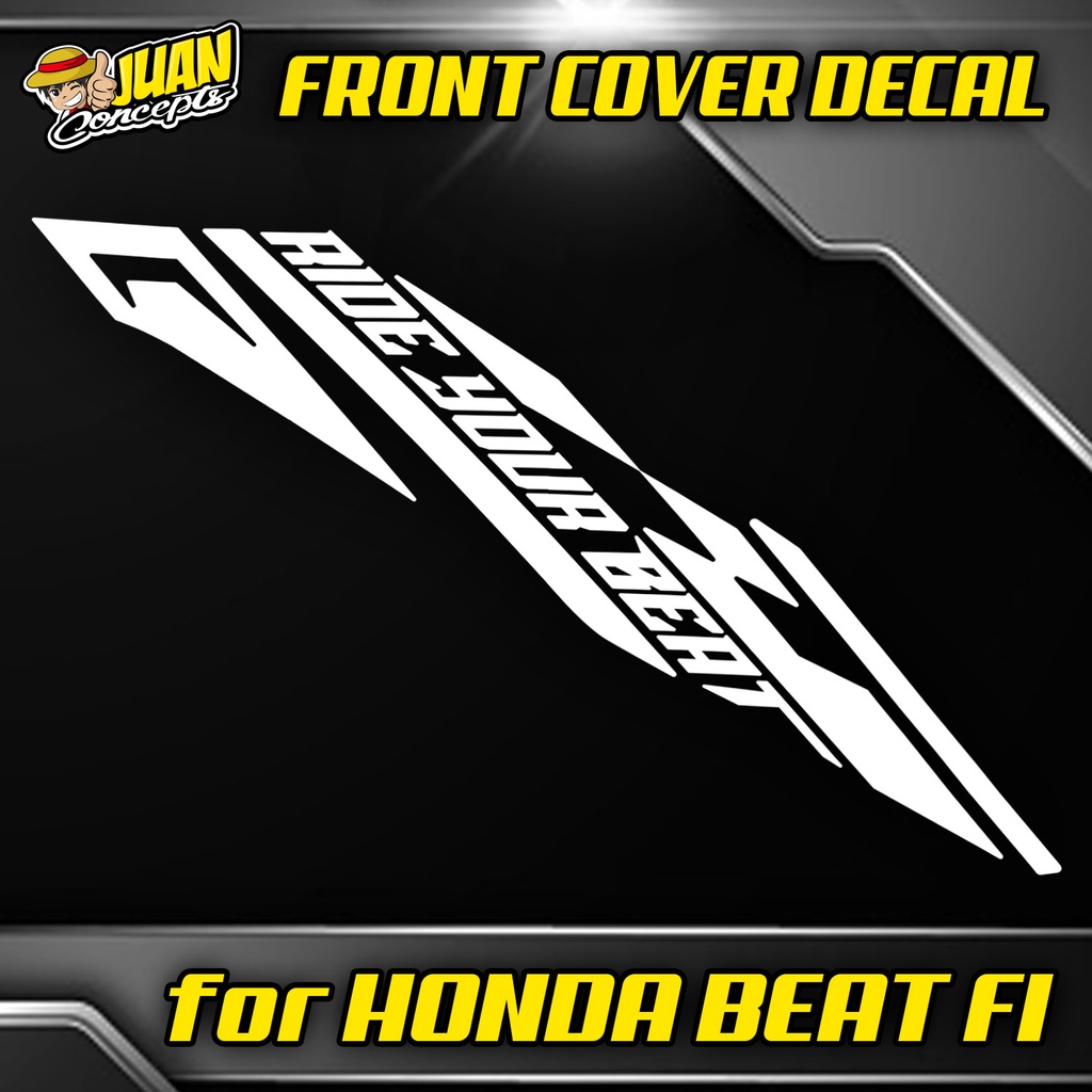 Honda Beat Front Cover Vinyl Decal RIDE YOUR BEAT | Shopee Philippines