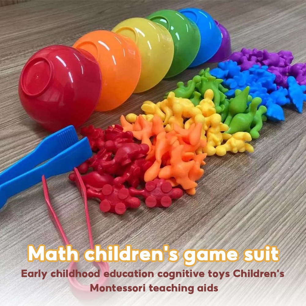 Dinosaurs Sensory Toys Matching for Kids Montessori Learning Color ...