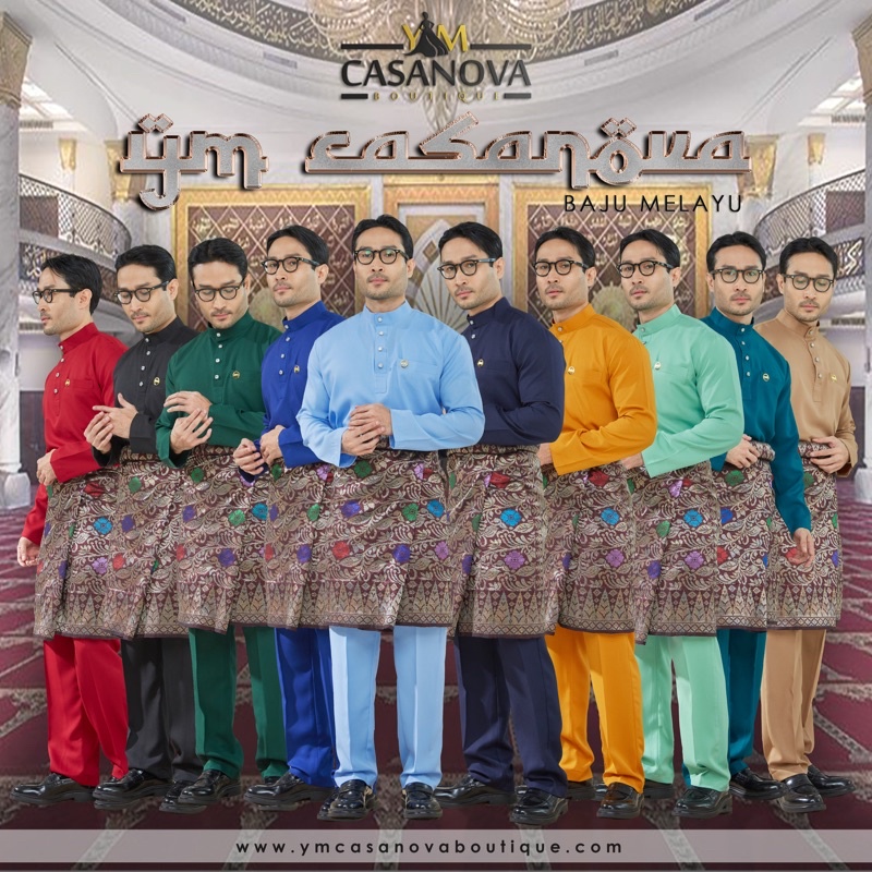 Slim FIT 11 Colors BAJU MELAYU RAYA 2024 ON RAYA Shopee Philippines