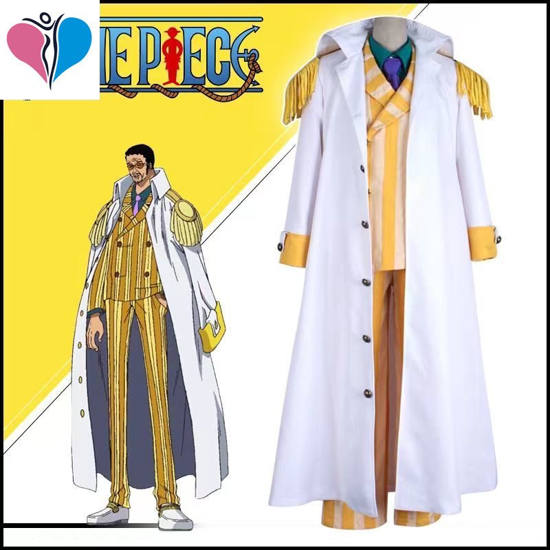 One Piece C Uniform Navy cosplay Costume Justice Cloak Clothes Aokiji ...