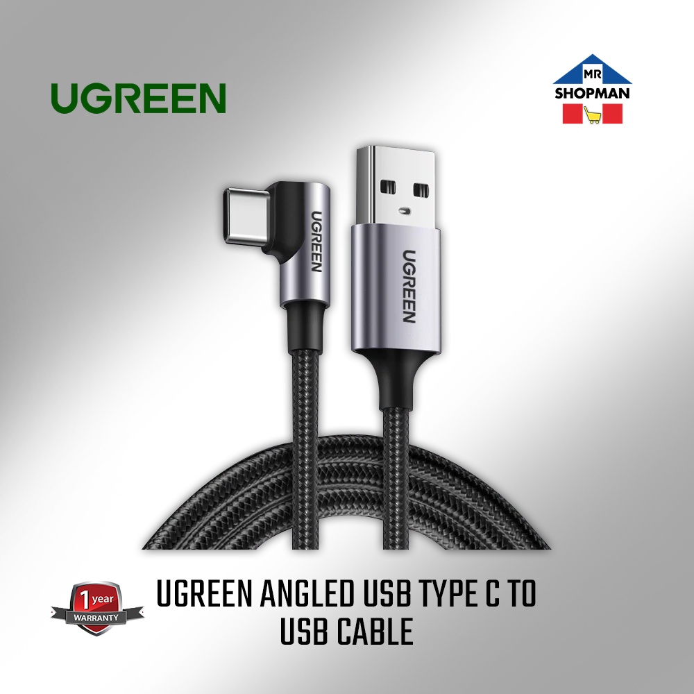 UGREEN 50941 Right Angle USB C 1M Cable US284 | Shopee Philippines