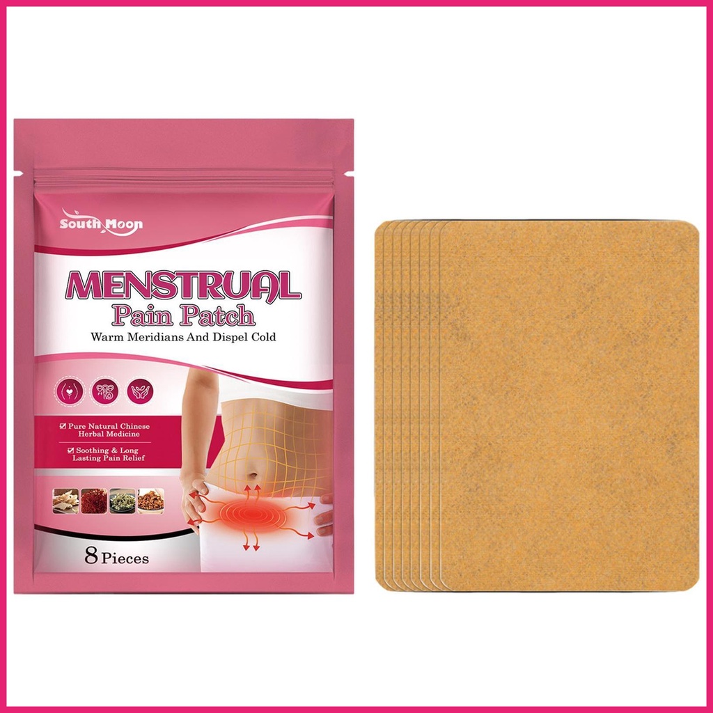 8 Pcs Female Menstrual Period Smear Ointment Menstrual Care Patch 