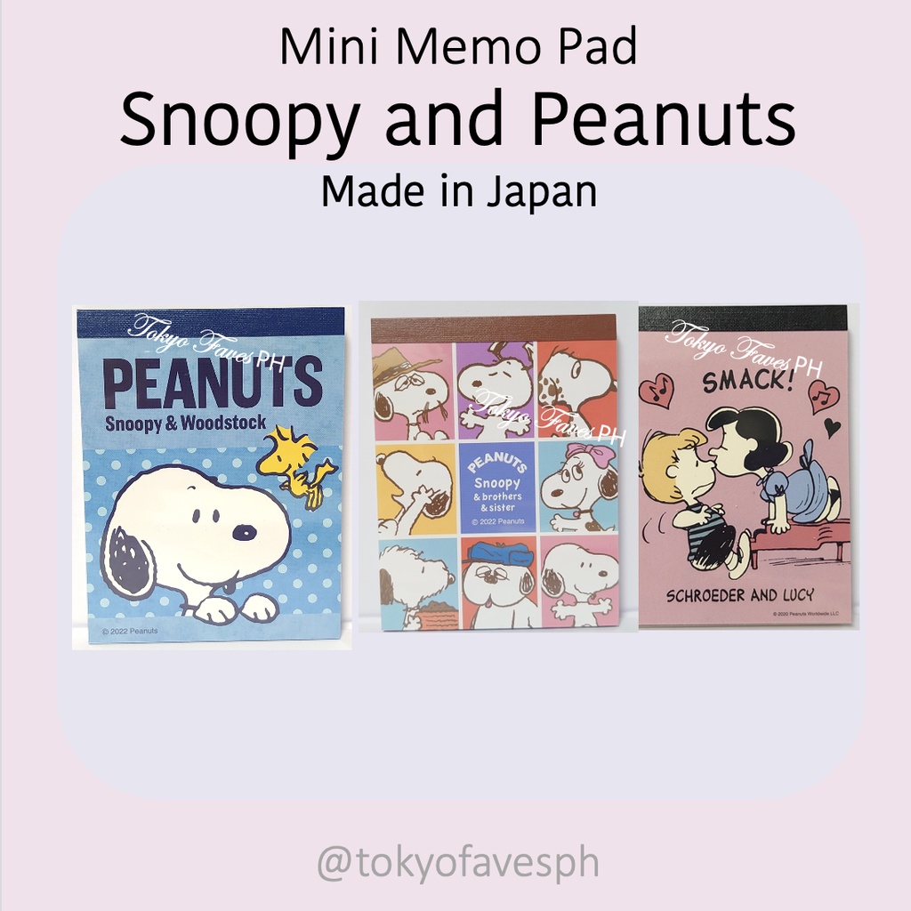 Snoopy Peanuts Mini Memo Pad | Shopee Philippines