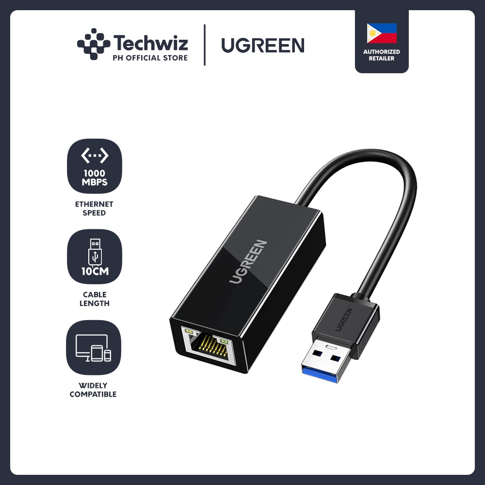 [Techwiz] UGREEN USB 3.0 GIGABIT ETHERNET ADAPTER - PH | Shopee Philippines