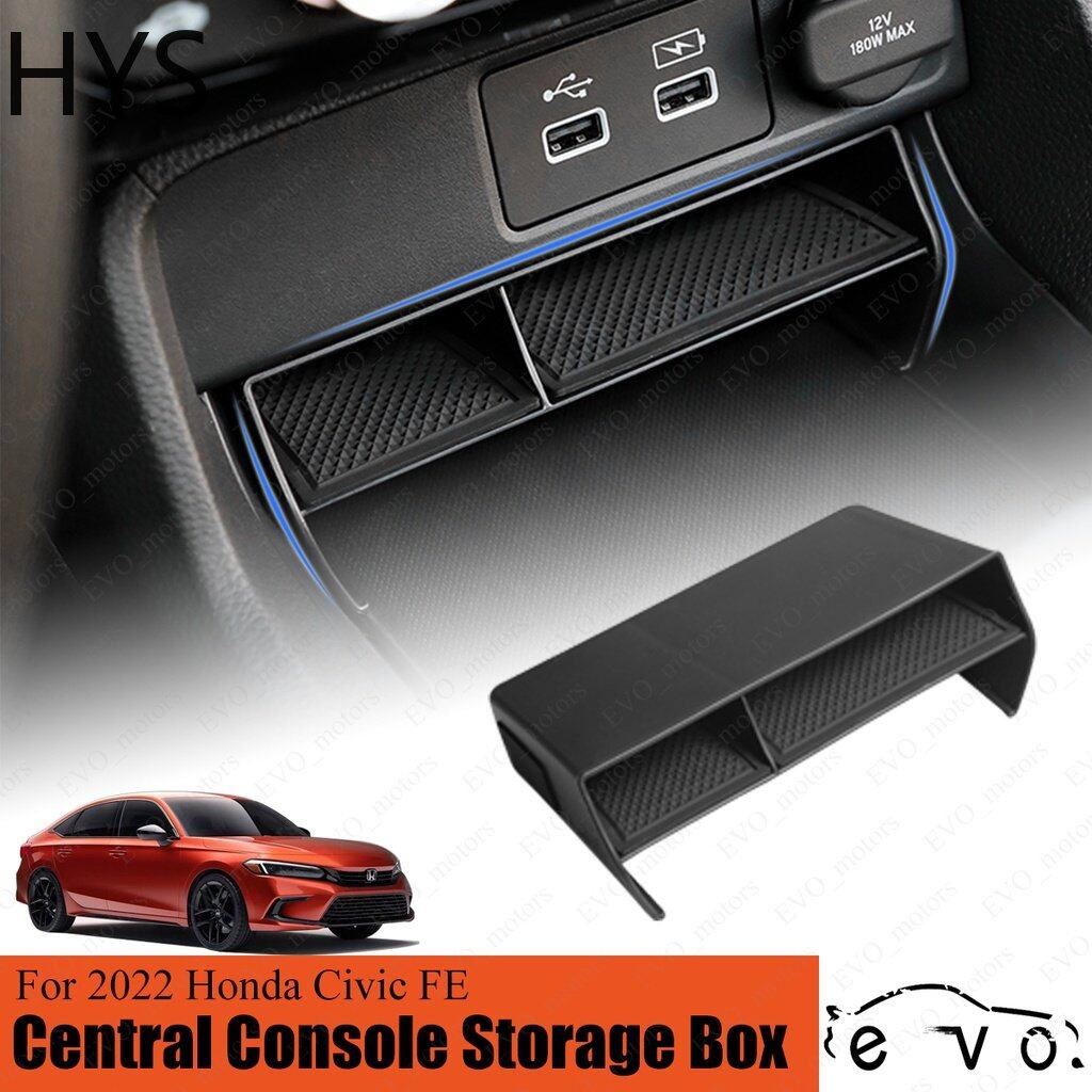 HYS For 2022 Honda Civic FE Central Console Storage Box Tray 11th Civic ...
