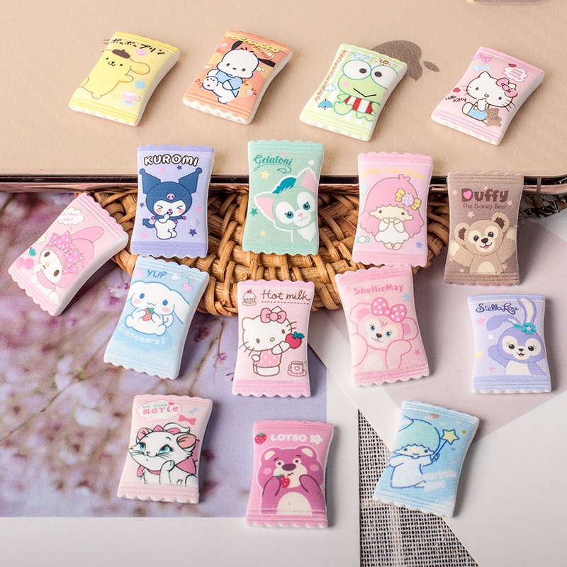 Cartoon Sanrio Anime Jibbits for Croc Pin Kuromi Candy Jibitz Charm Pin ...